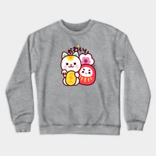 Maneki Daruma Kawaii Crewneck Sweatshirt